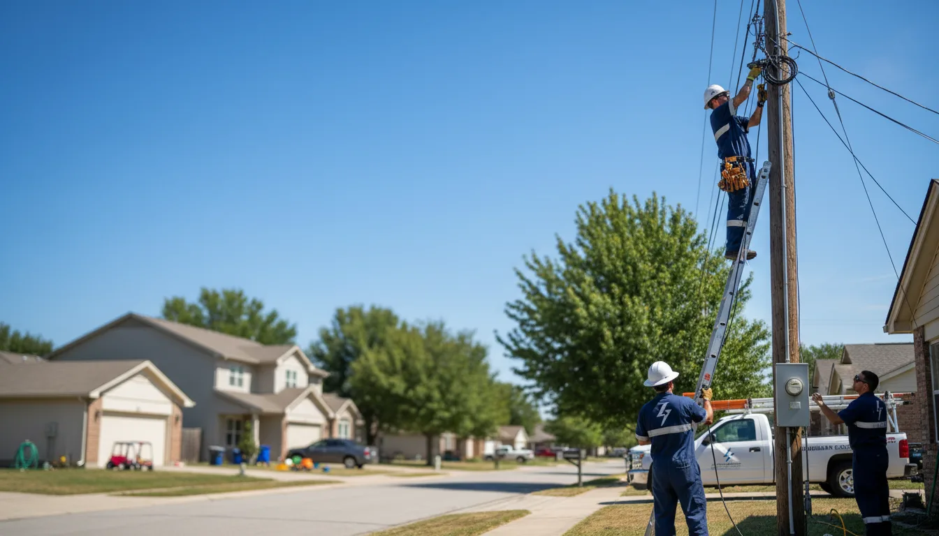 Residential electrician providing installation services in Rockbridge, OH